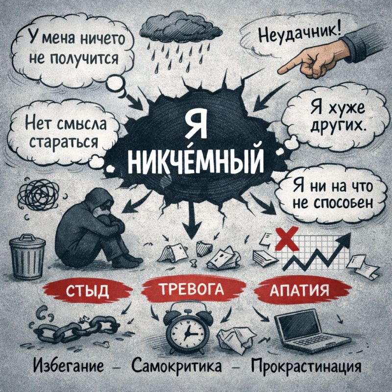 Как преодолеть глубинное убеждение "Я никчемный"