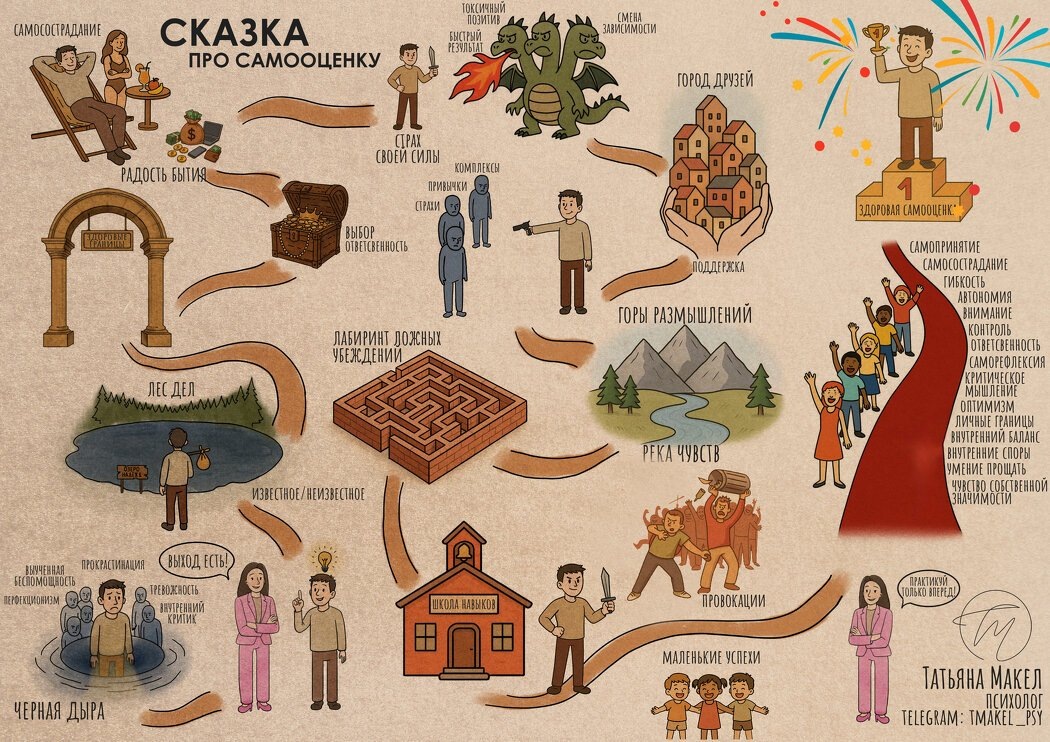 Сказка о пути к здоровой самооценке