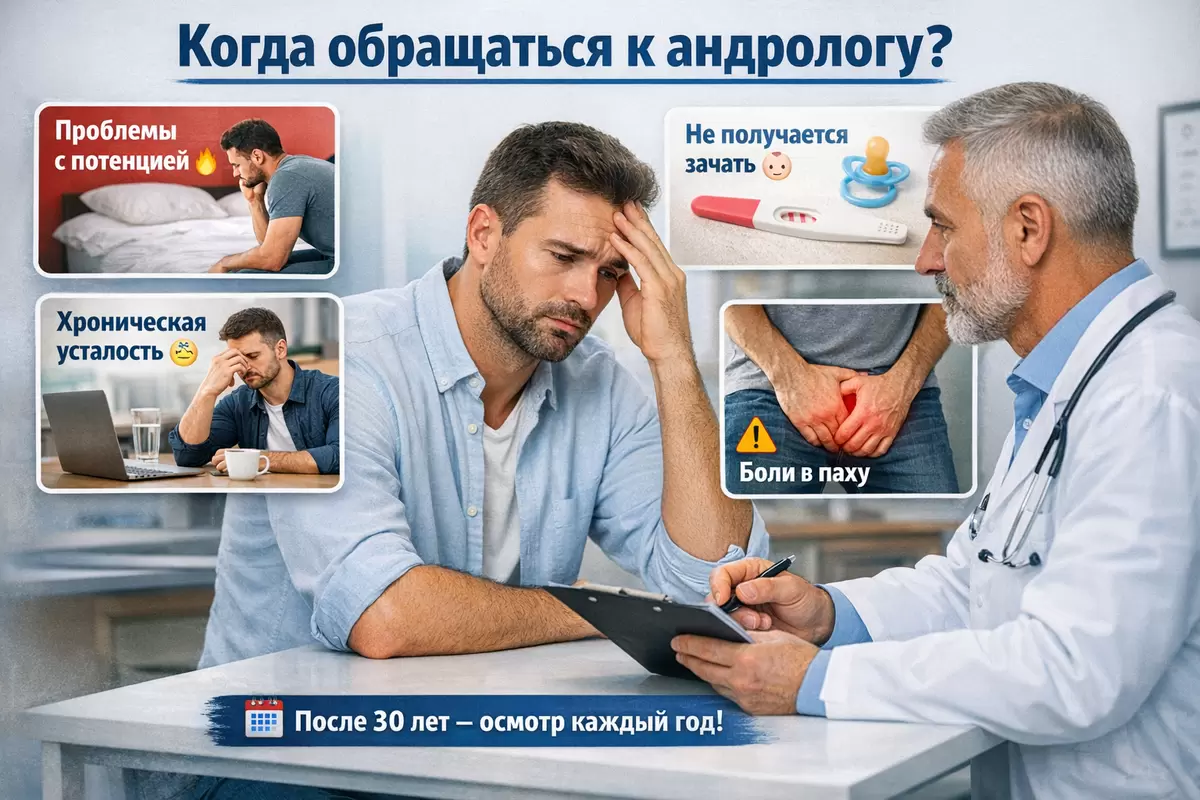 Когда стоит записаться к андрологу: важные моменты для мужчин