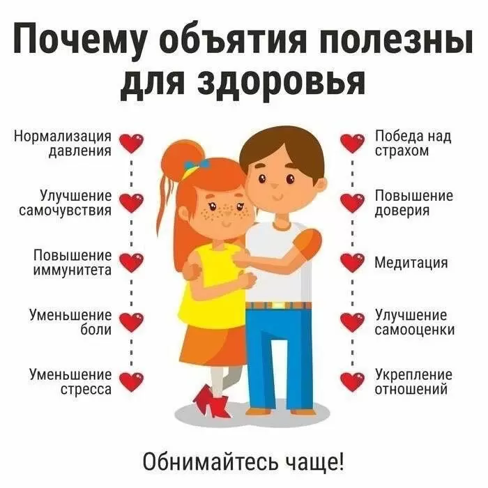 Новые исследования: Объятия могут изменить вашу жизнь